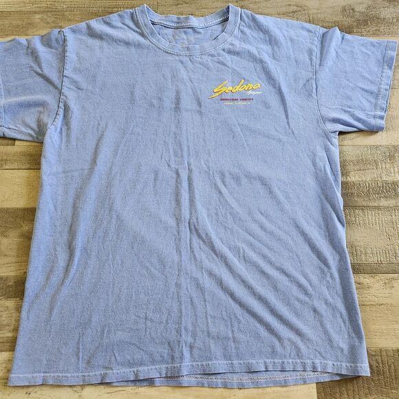 Spiritual Vortex Sedona Arizona T-Shirt Size M Blue  Short Sleeve Graphic Tee - Picture 6 of 9